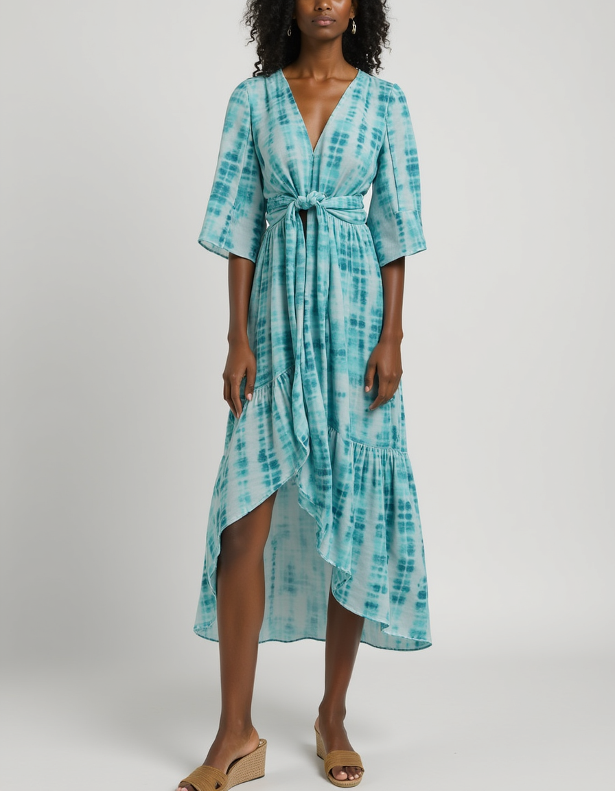 Cyan Decorative Pure Muslin Printed Fabric Material