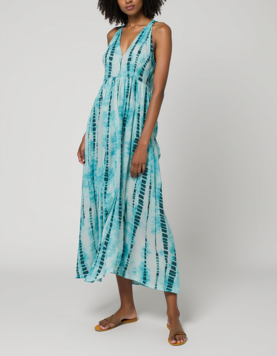 Cyan Decorative Pure Muslin Printed Fabric Material