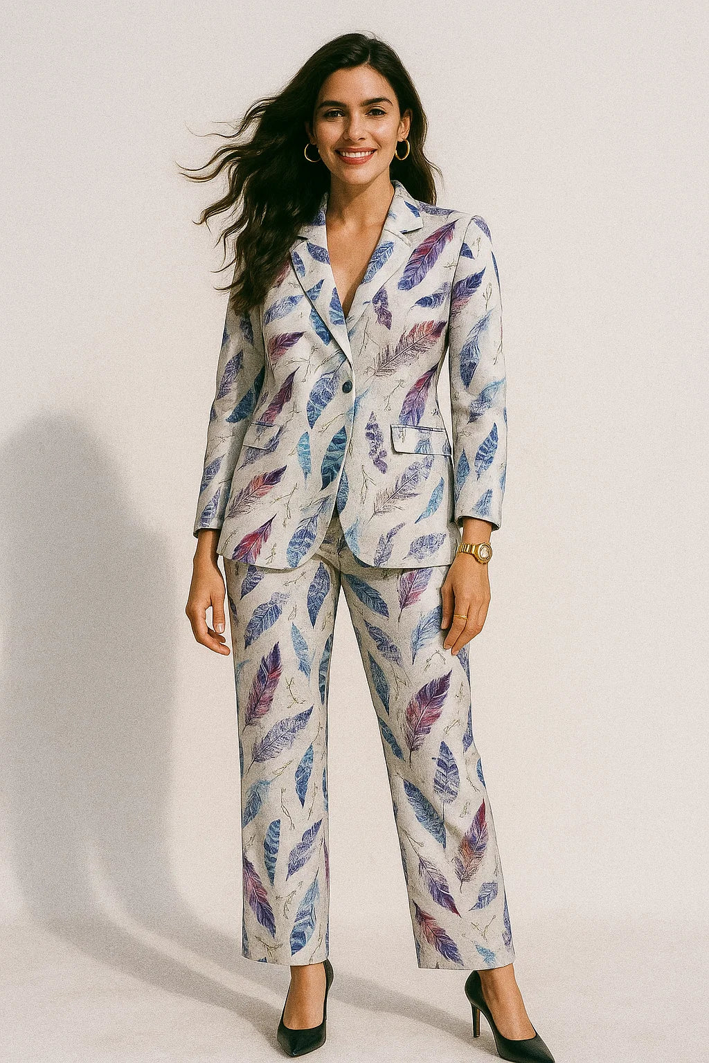 Feathers Digital Printed Fabric