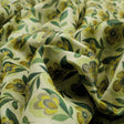 Yellow & Green Retro Floral Tusser Silk Fabric for Kurtis – ts 0 ma01093 110 1