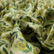 Yellow & Green Retro Floral Tusser Silk Fabric for Kurtis – ts 0 ma01093 110 1