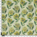 Yellow & Green Retro Floral Tusser Silk Fabric for Kurtis – ts 0 ma01093 110 4