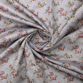 Grey Tusser Silk with Floral Bouquet Print – ts 0 ma017209 110 2