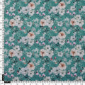 Teal Tusser Silk with Blooming Floral Print – ts 0 ma017213 110 4