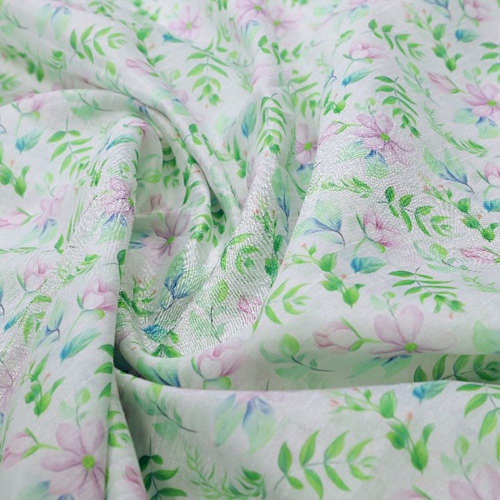 Tusser Silk Floral Printed Fabric – ts 0 ma02644 110 1