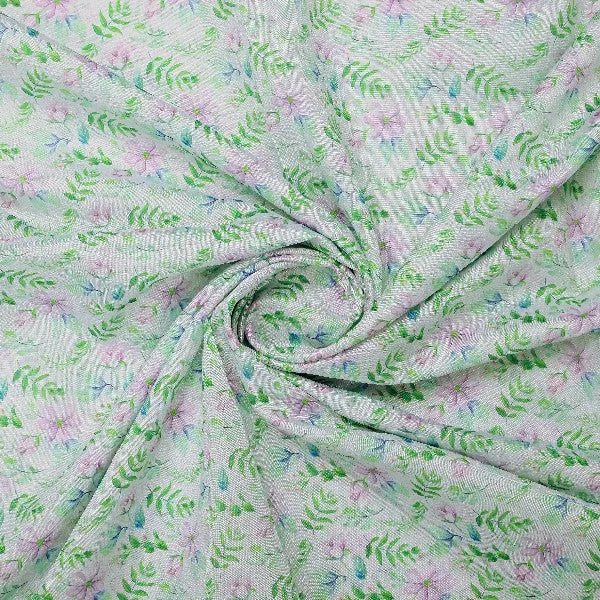 Tusser Silk Floral Printed Fabric – ts 0 ma02644 110 2 - alternate view