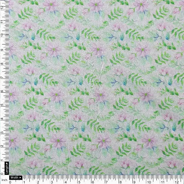 Tusser Silk Floral Printed Fabric – ts 0 ma02644 110 4