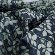 Elegant Navy Blue Leafy Vine Print on Tusser Silk Fabric – ts 0 ma0847 110 1 7f4e3a11 46c4 4f97 9d4a e1d7880f74ff