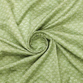 Green Anchor Print Tusser Silk Fabric – ts 0 ma08512 110 2