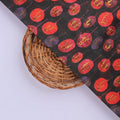 Red & Purple Autumn Leaves Printed Tusser Silk Fabric – ts 0 ma0853 110 3