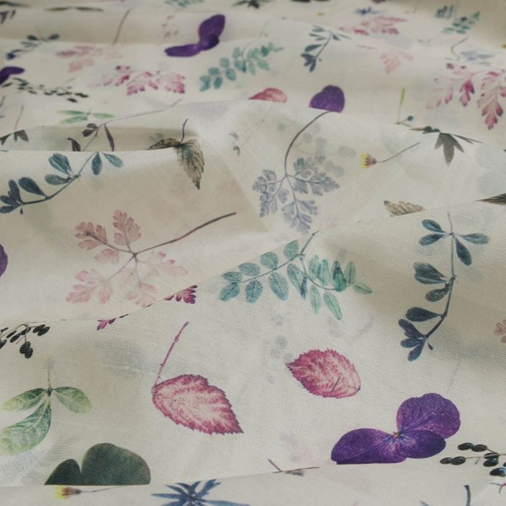 Botanical Leaves & Flora Printed Tusser Silk Fabric – ts 0 ta0067 110 1 b532fecd 534a 4450 9968 272328b36d07