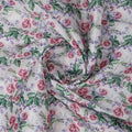 Pink Rose & Lavender Garden Tusser Silk Print Fabric – ts 0 ta0261 110 2