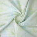 Dainty Dill Floral Tusser Silk Fabric in Blue & Green – ts 0 ta02652 110 2