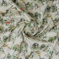 Exotic Birds & Botanical Garden Tusser Silk Fabric – ts 0 ta0318 110 2