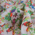 Multi-Colour Bird & Floral Garden Tusser Silk Fabric – ts 0 ta0319 110 1