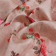 Vintage Rose Floral Print on Soft Tusser Silk Fabric – ts 0 ta04016 110 1