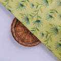 Lime Green Floral Vine Printed Tusser Silk Fabric – ts 0 ta05268 110 3