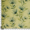 Lime Green Floral Vine Printed Tusser Silk Fabric – ts 0 ta05268 110 4