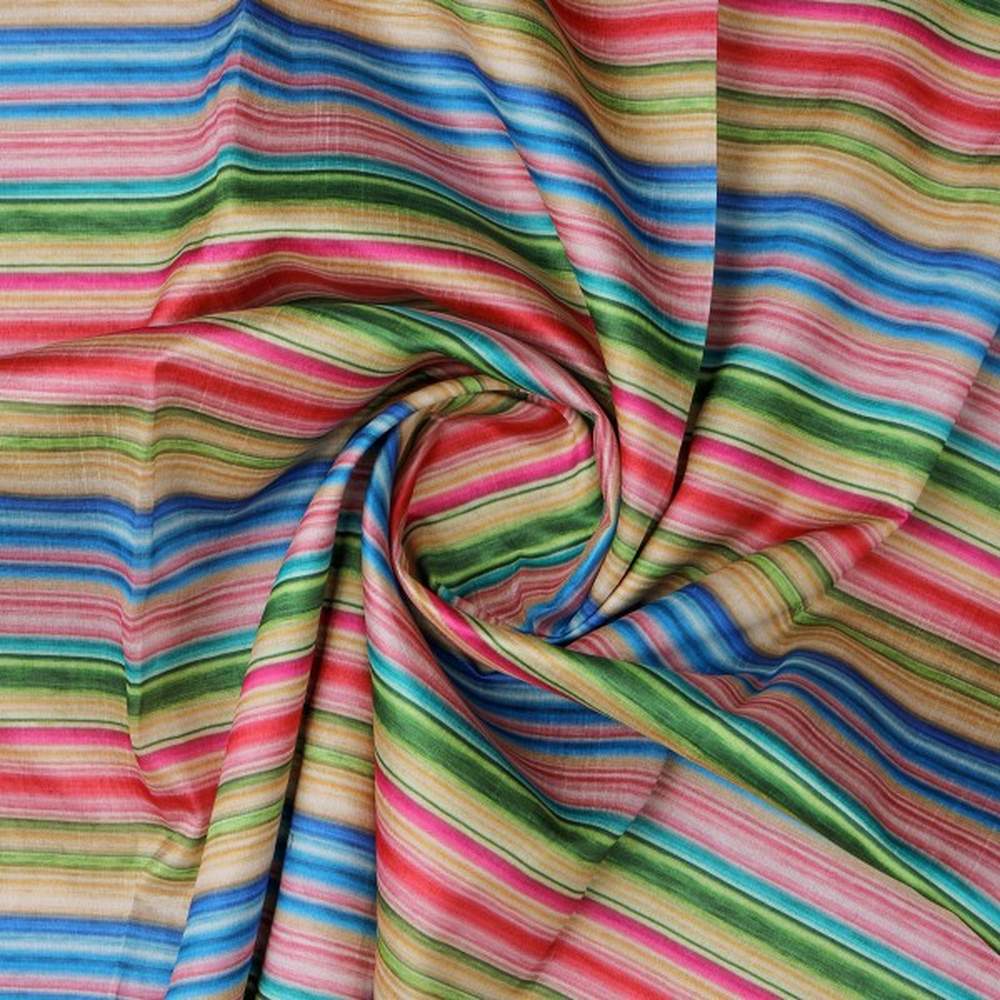 Multi-Coloured Striped Tusser Silk Fabric for Kurtis – ts 0 ta08336 110 2