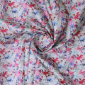 Vibrant Watercolour Floral on Soft Tusser Silk Fabric – ts 0 ta1221 110 2