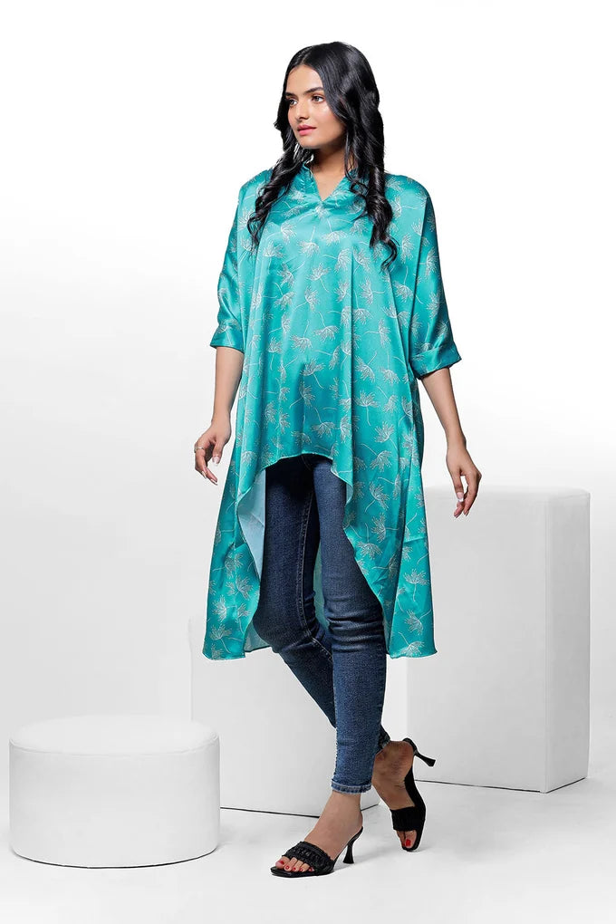 White Floating Floral Print Kaftan – 088a2112 copy