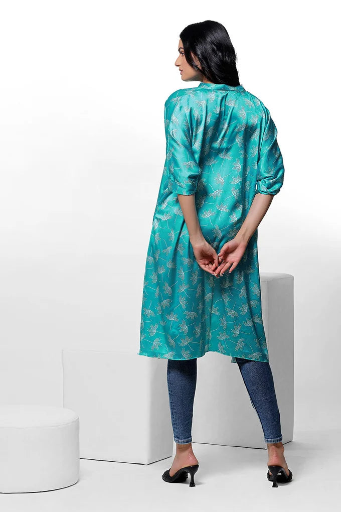 White Floating Floral Print Kaftan – 088a2113 copy