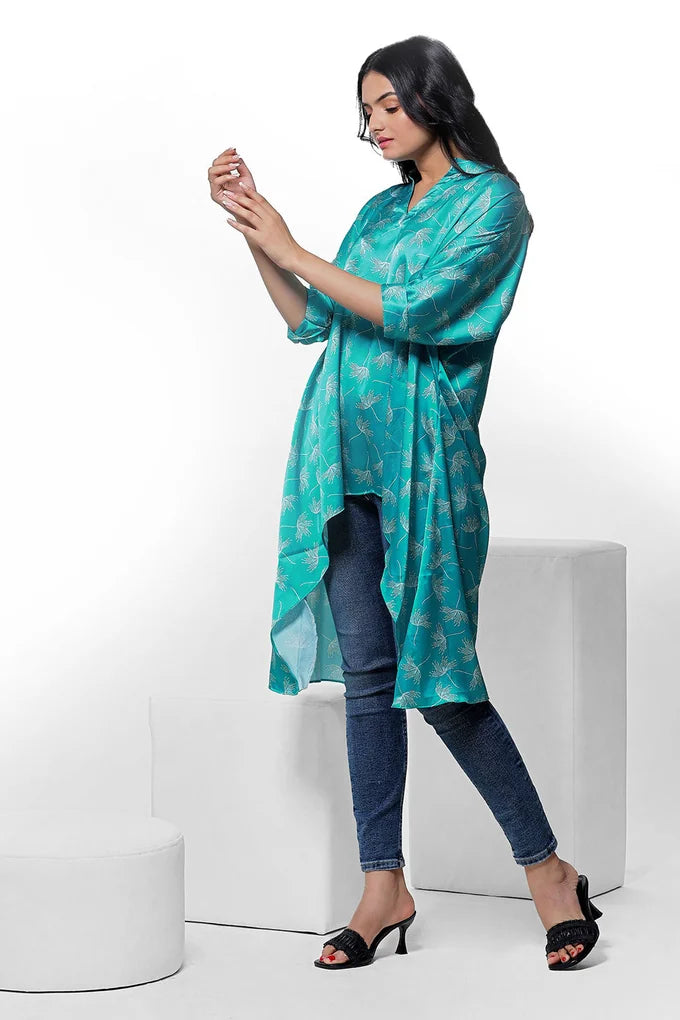 White Floating Floral Print Kaftan – 088a2117 copy