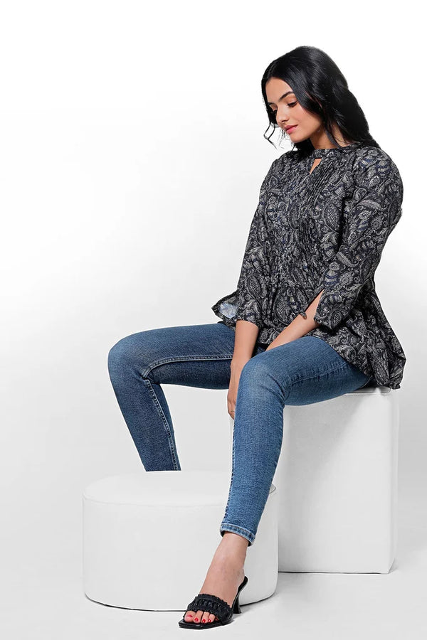 Traditional Golden Motif Top – 088a2122 copy - alternate view