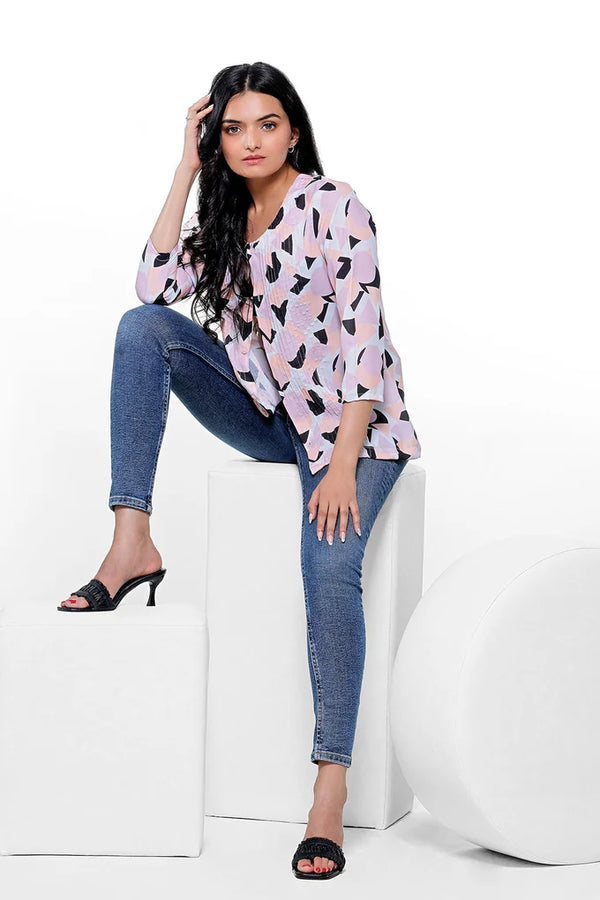 Geometric Printed Shirt – 088a2156 copy - alternate view