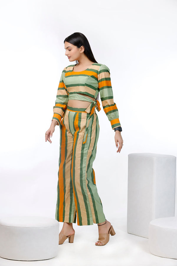 Multi Color Striped Top And Pant – 32.2 - alternate view