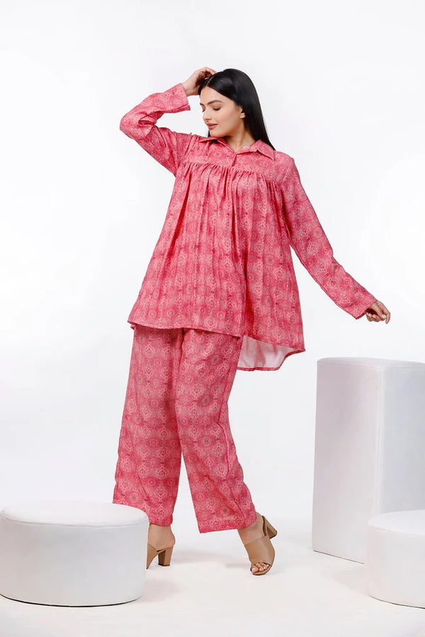 Gajri Printed Muslin Co Ord Set – 33.2 - alternate view