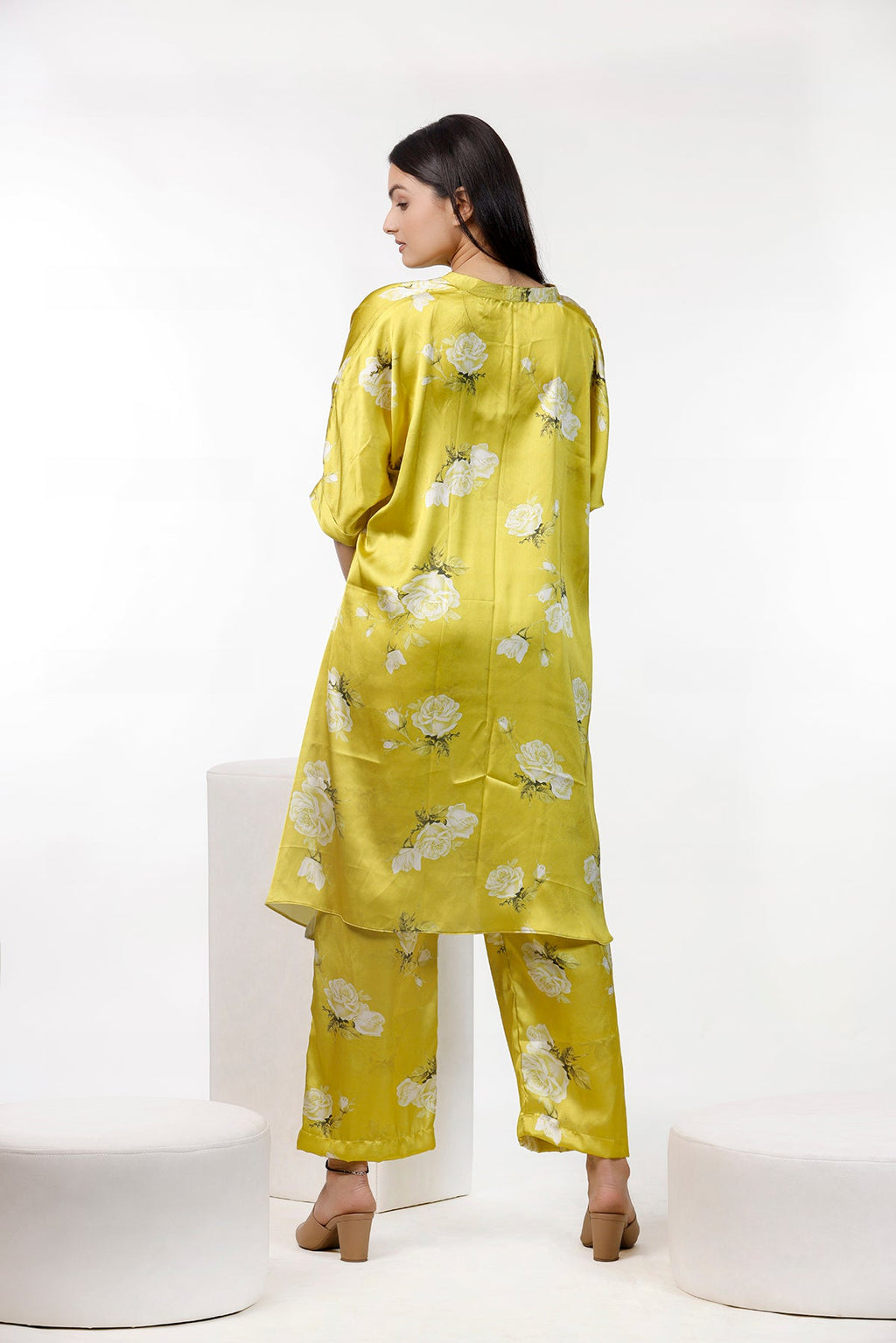 Trendy Printed Lemon Color Co Ord Set – 34.3