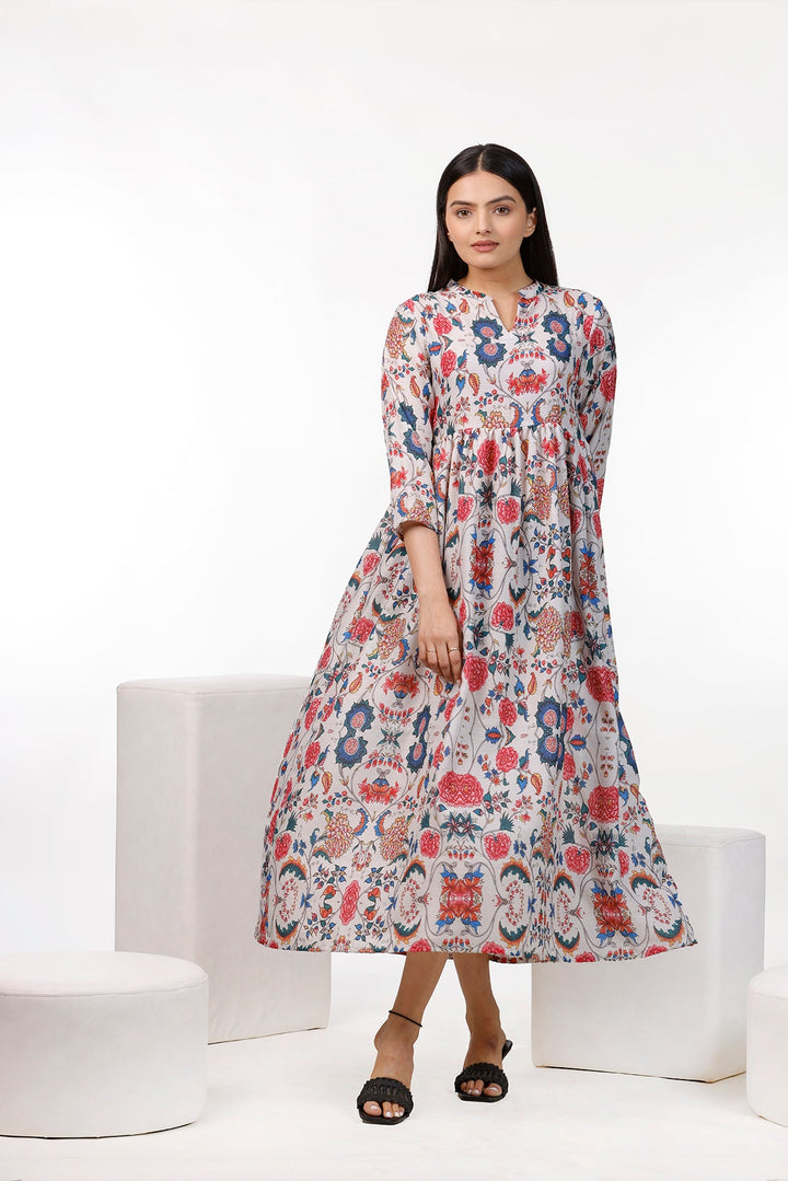 Multi Color Floral Maxi Dress